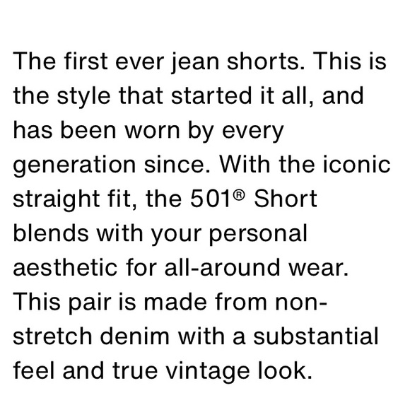 NWT Levi’s 501 shorts - Picture 6 of 7